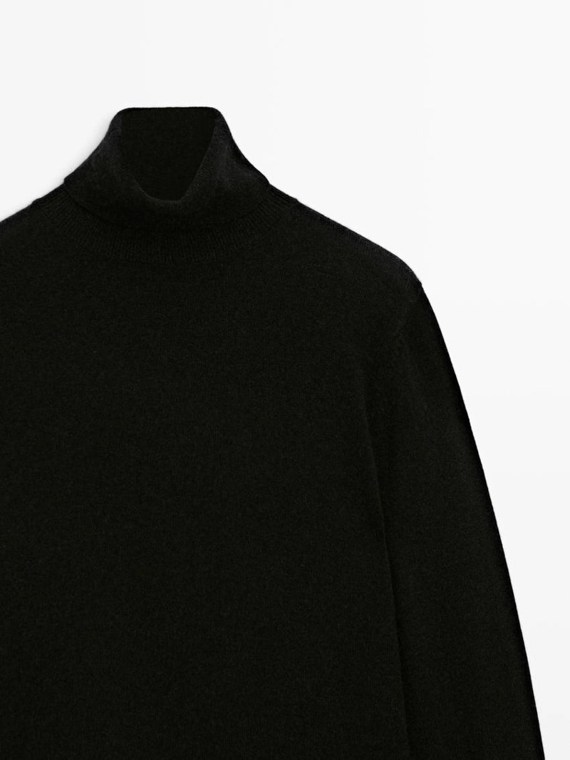 Вязанный свитер-воротник из 100% кашемира