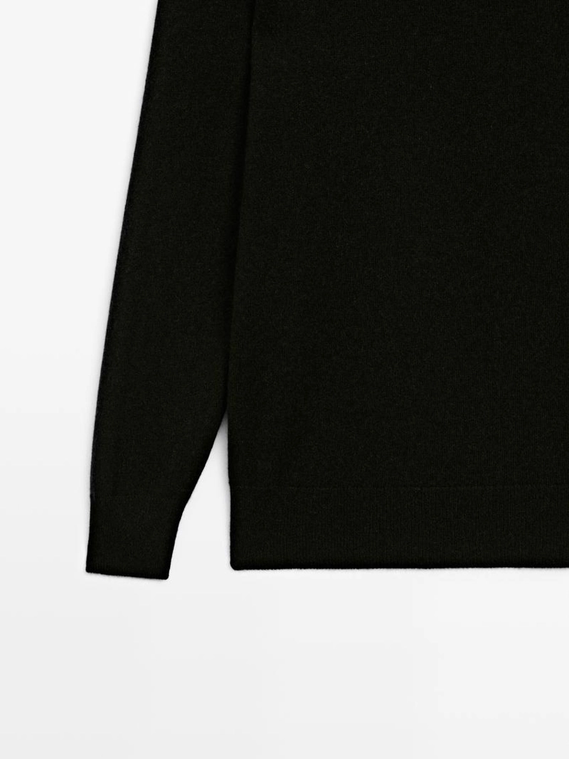 Вязанный свитер-воротник из 100% кашемира