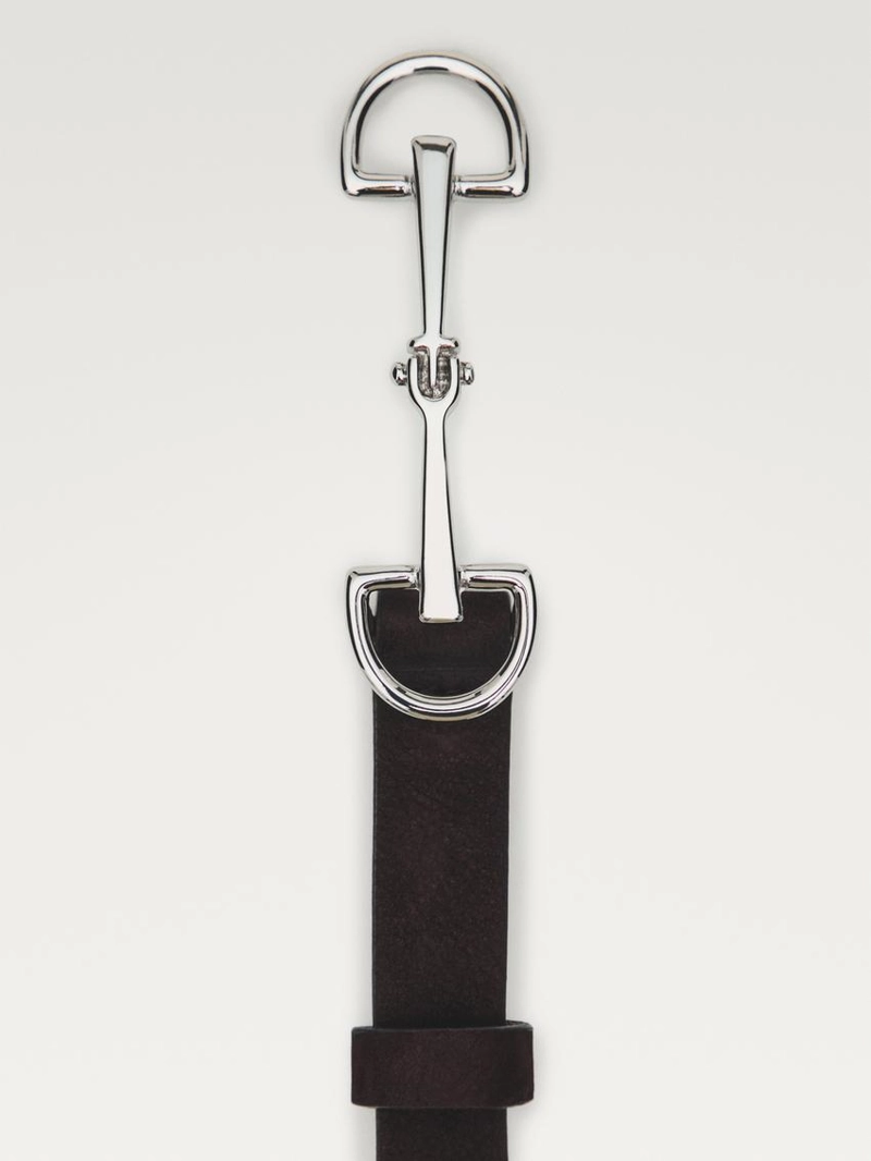 Ремень из нубуковой кожи эстетической лошади