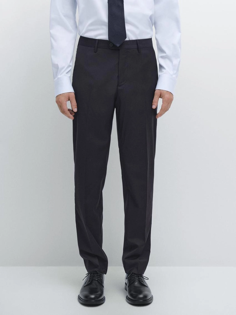 Брюки костюмные из 100% шерсти