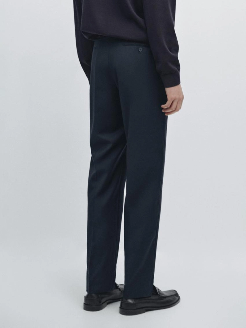Брюки костюмные из 100% шерсти