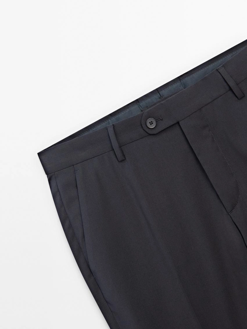 Брюки костюмные из 100% шерсти