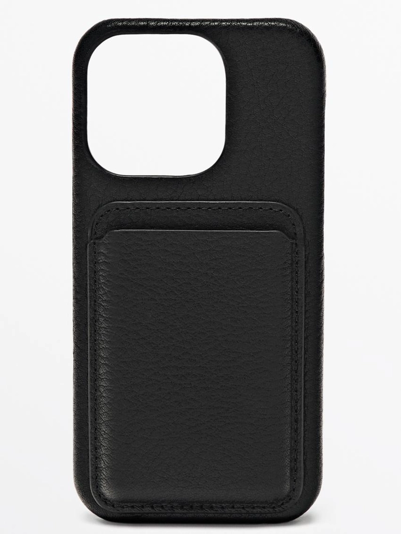 Чехол из натуральной кожи nappa для iphone 16 pro