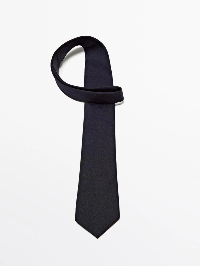 Галстук из твила с хлопком и шелком