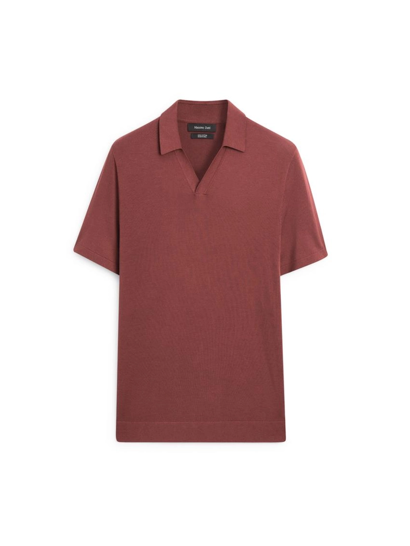 Поло из хлопка с короткими рукавами