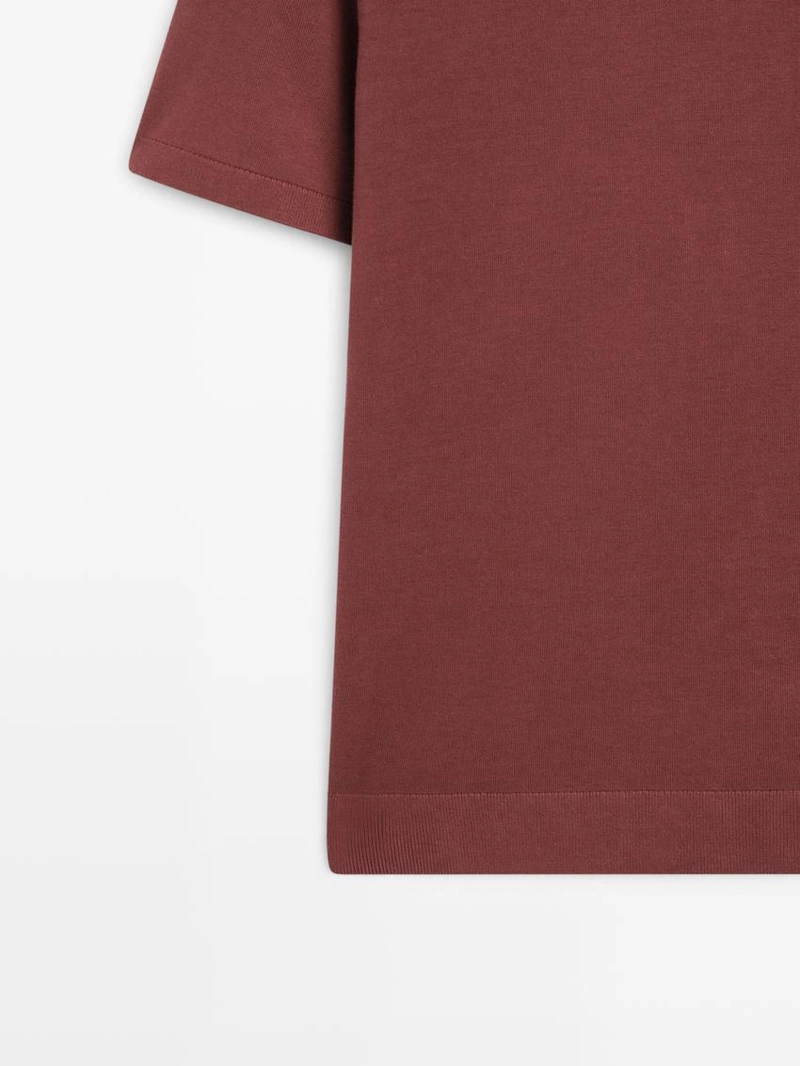 Поло из хлопка с короткими рукавами