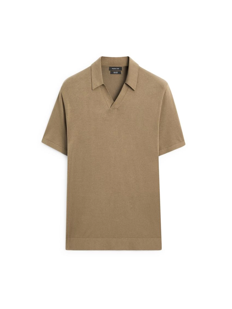 Поло из хлопка с короткими рукавами