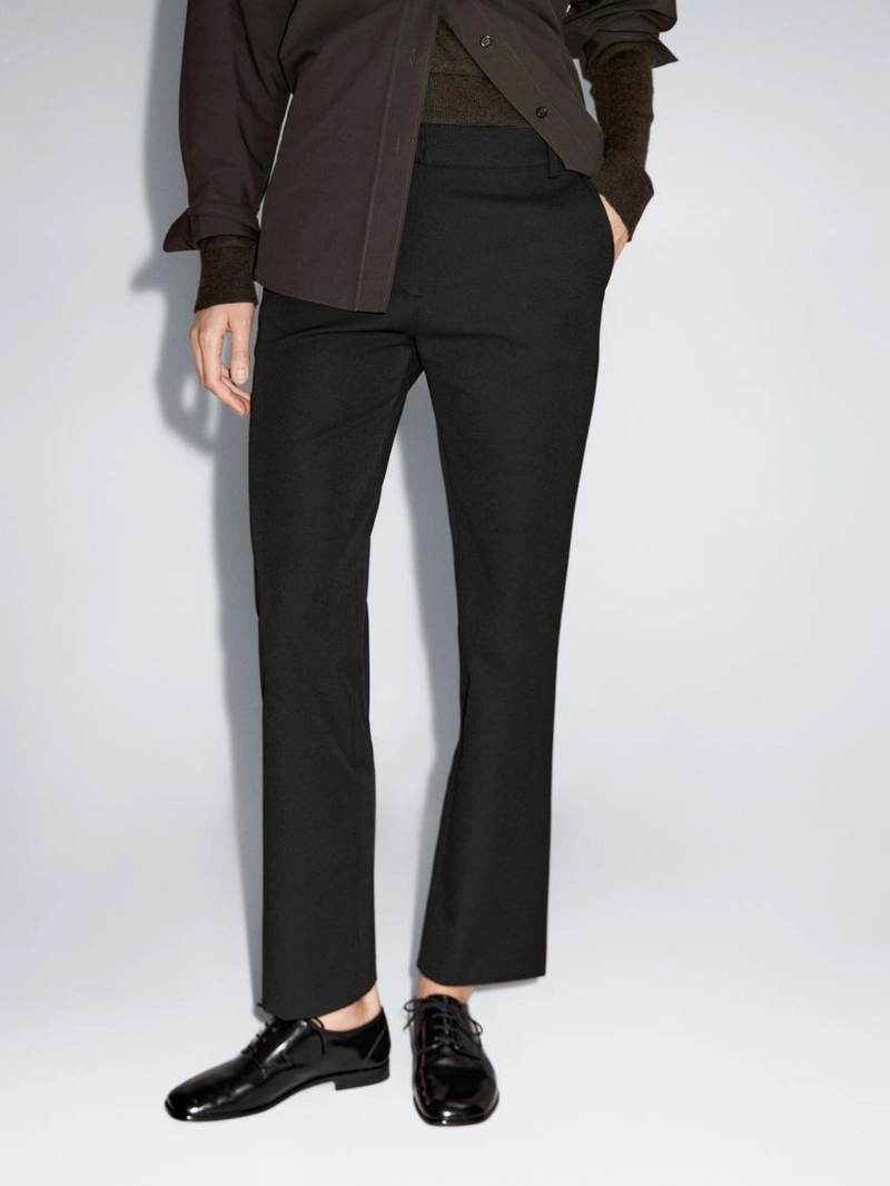 Брюки прямого кроя из технической ткани