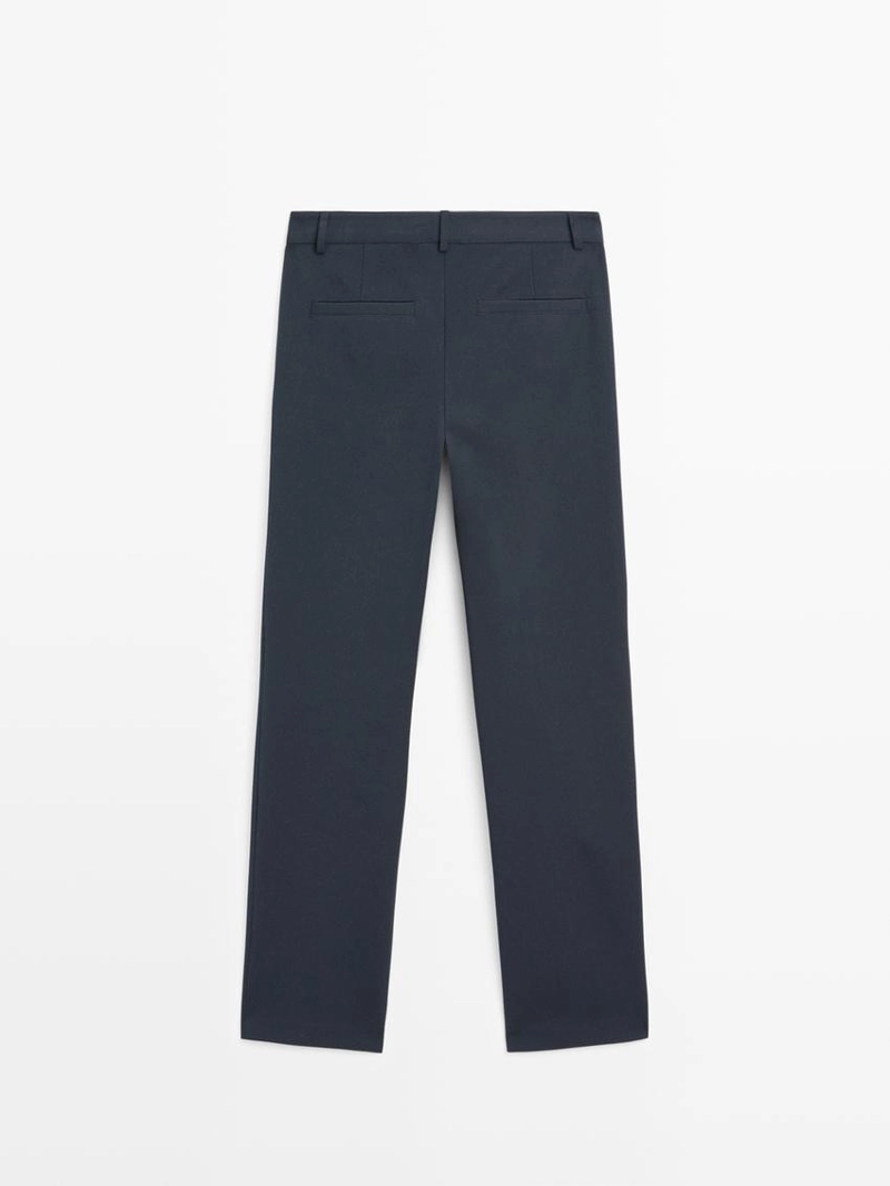 Брюки прямого кроя из технической ткани