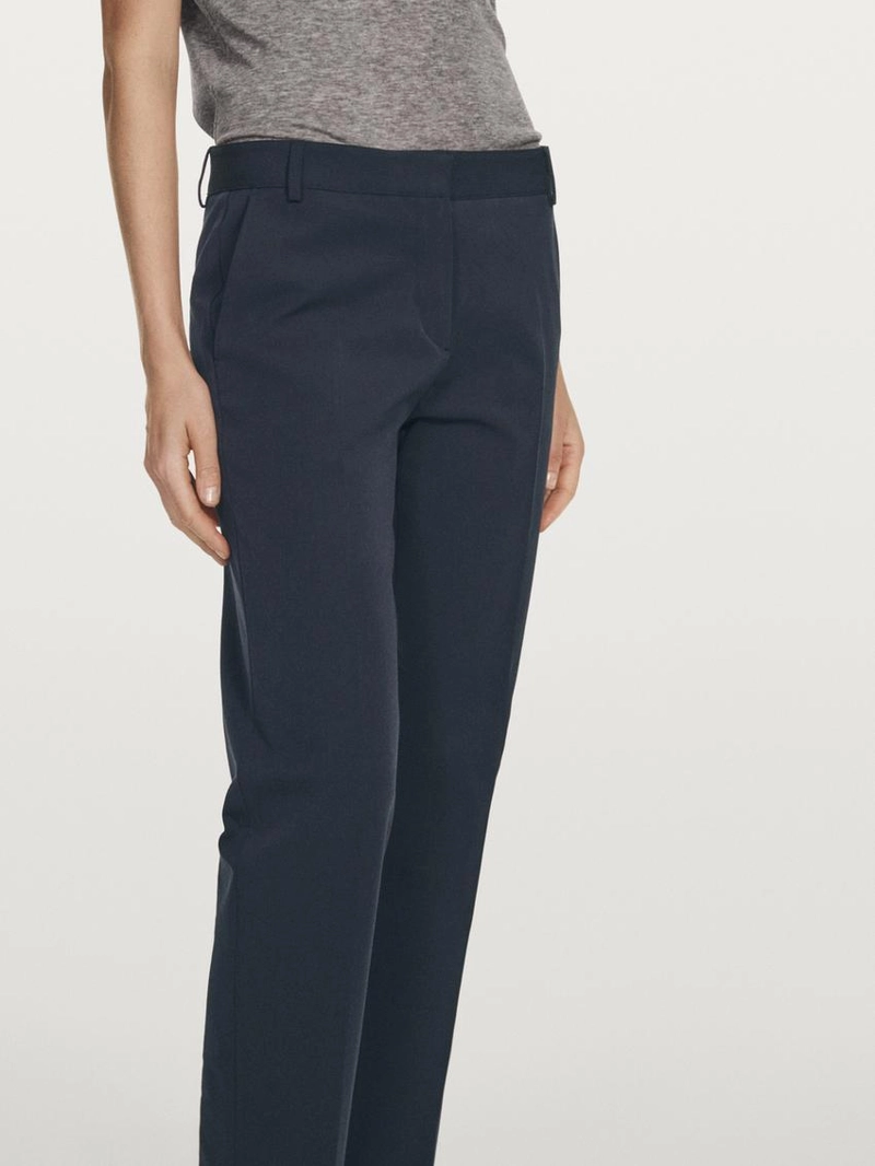 Брюки прямого кроя из технической ткани