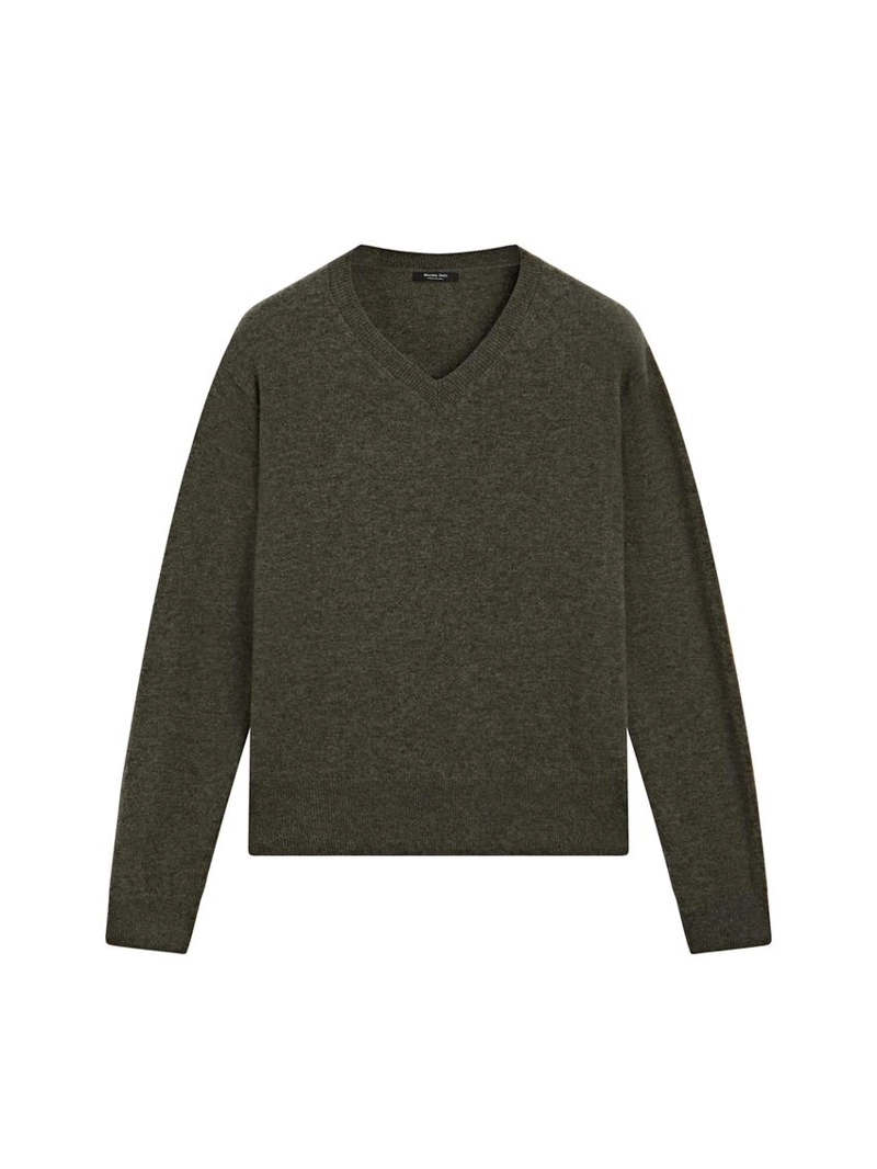 Джемпер с v-образным вырезом из шерстяного микса