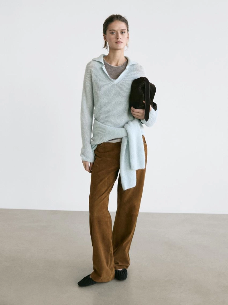 Водолазка-поло из альпакиевой смеси