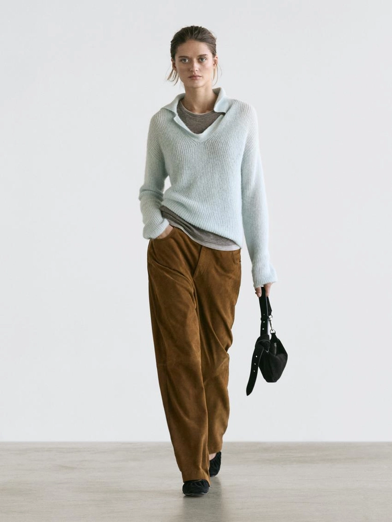 Водолазка-поло из альпакиевой смеси