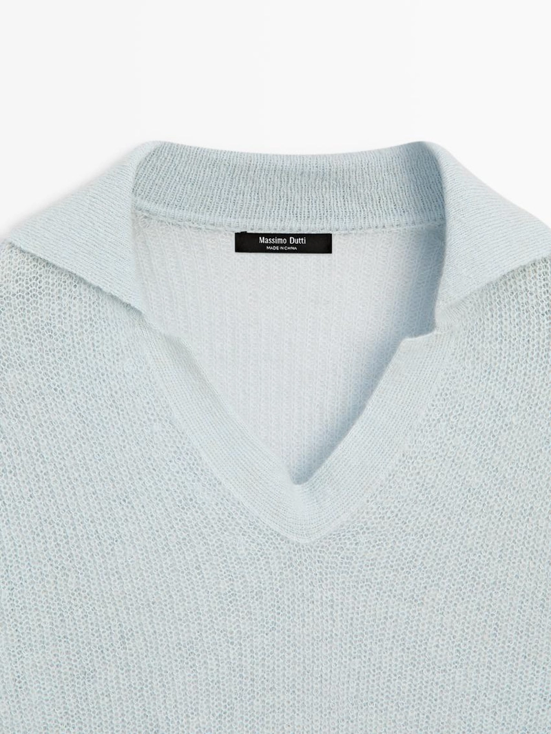 Водолазка-поло из альпакиевой смеси