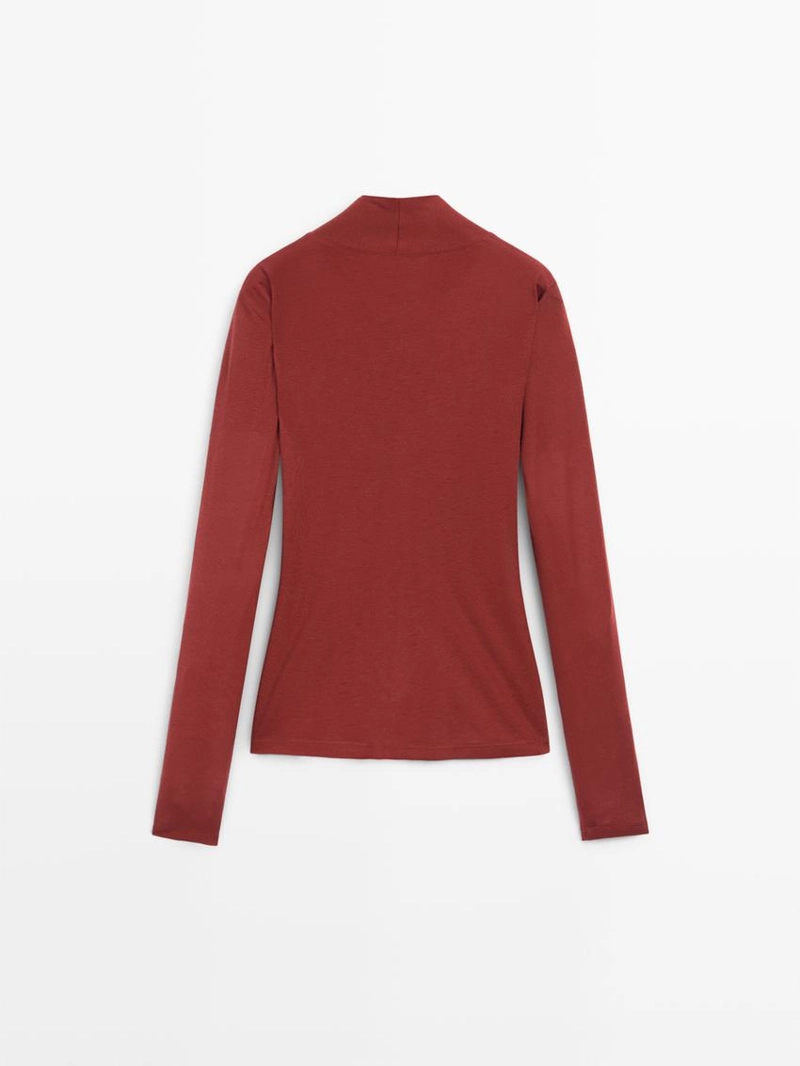 Топ с перекрещивающимися лямками из льна и шерсти