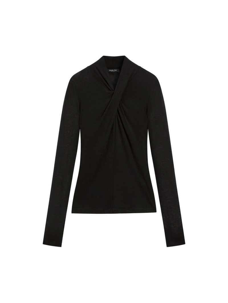 Топ с перекрещивающимися лямками из льна и шерсти