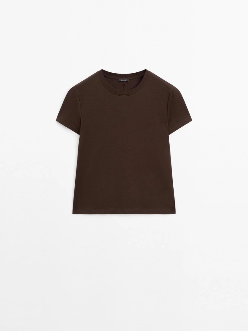 Футболка из 100% хлопка с деталями шва