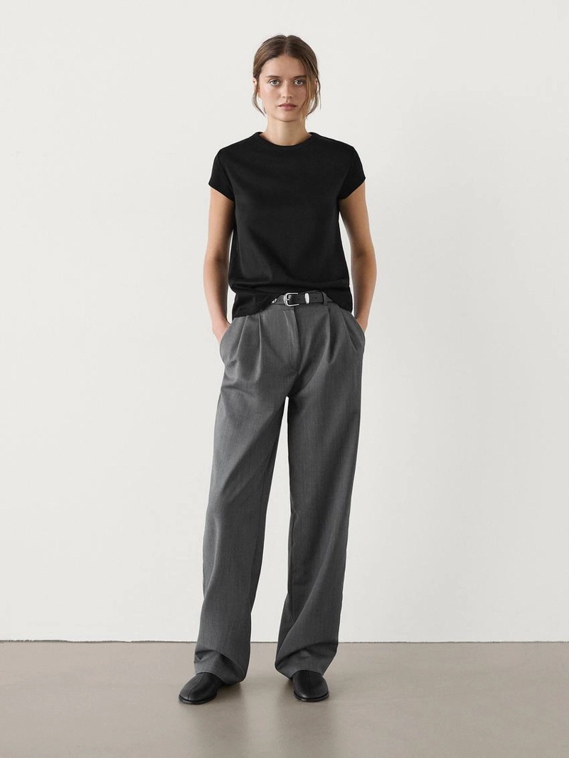 Футболка с короткими рукавами из 100% мерсеризированного хлопка