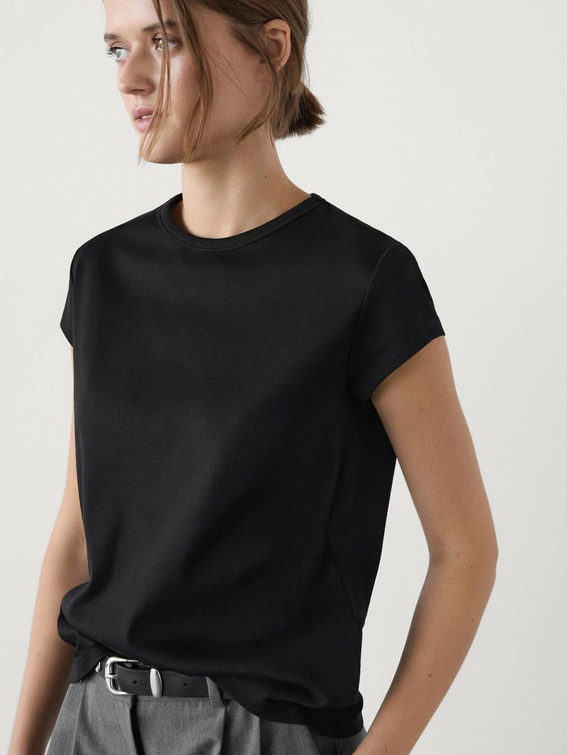 Футболка с короткими рукавами из 100% мерсеризированного хлопка