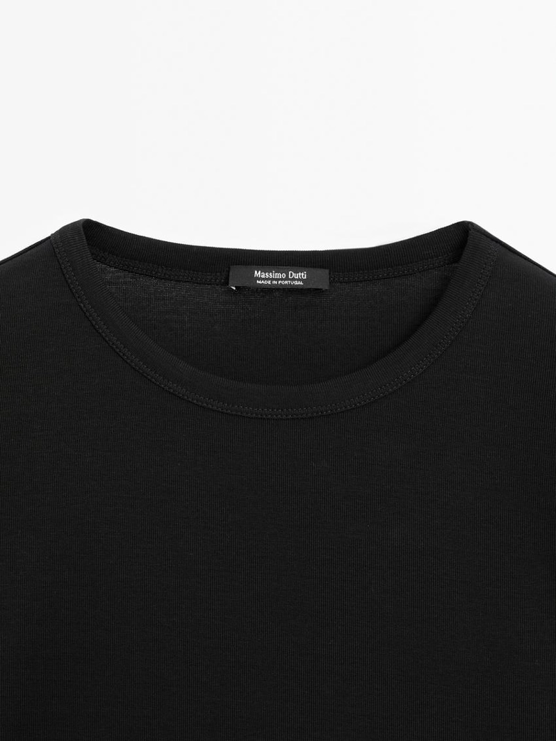 Футболка с короткими рукавами из 100% мерсеризированного хлопка