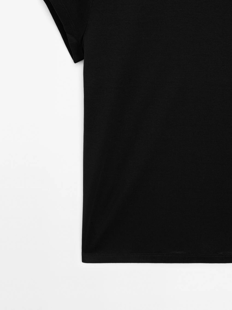 Футболка с короткими рукавами из 100% мерсеризированного хлопка