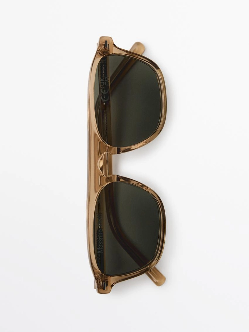 Солнцезащитные очки в стиле d-фрейм massimo dutti