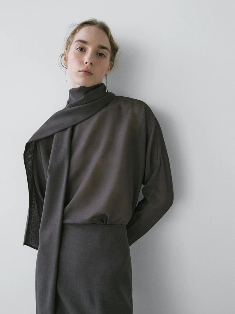 Блузка с завязкой - studio