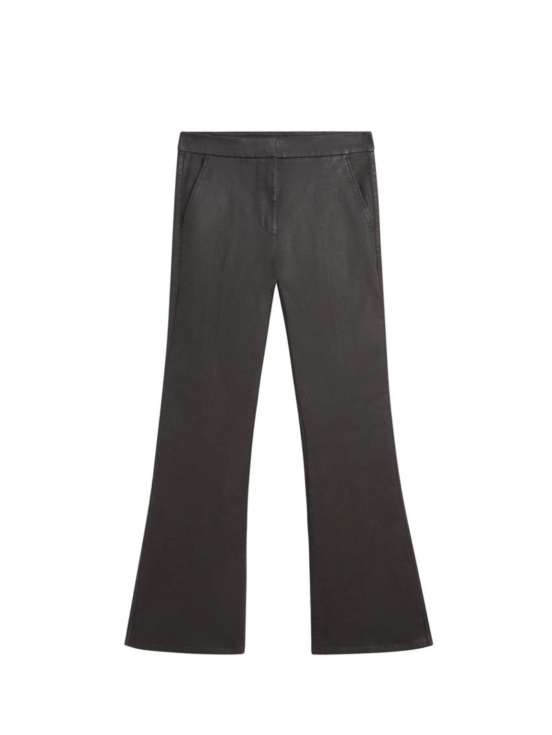 Брюки с зауженными штанинами из вощеного хлопка