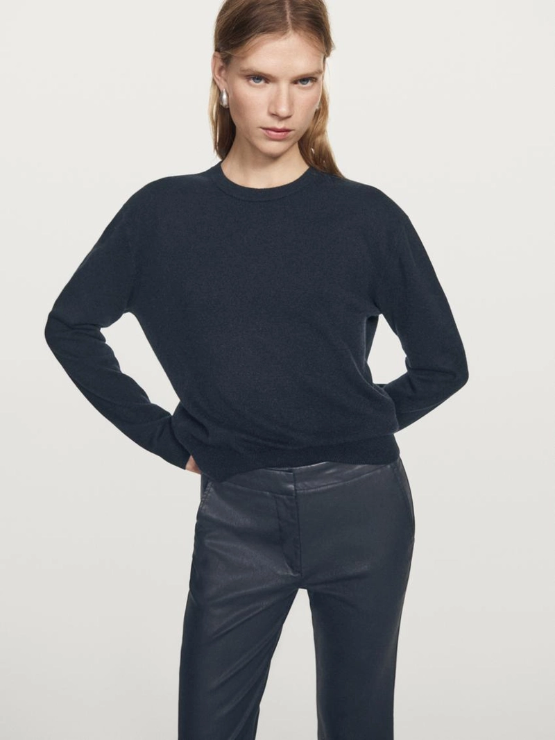 Брюки с зауженными штанинами из вощеного хлопка