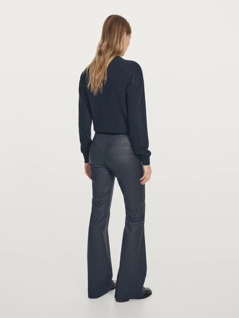 Брюки с зауженными штанинами из вощеного хлопка