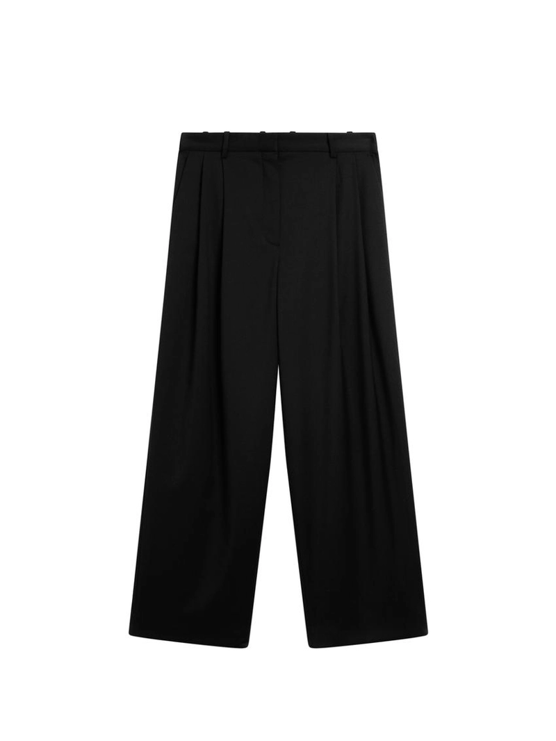 Брюки-слипы из 100% шерсти с запахом