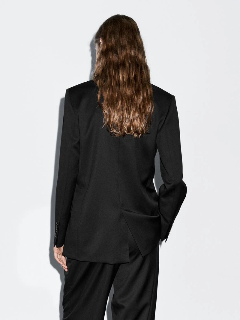 Брюки-слипы из 100% шерсти с запахом