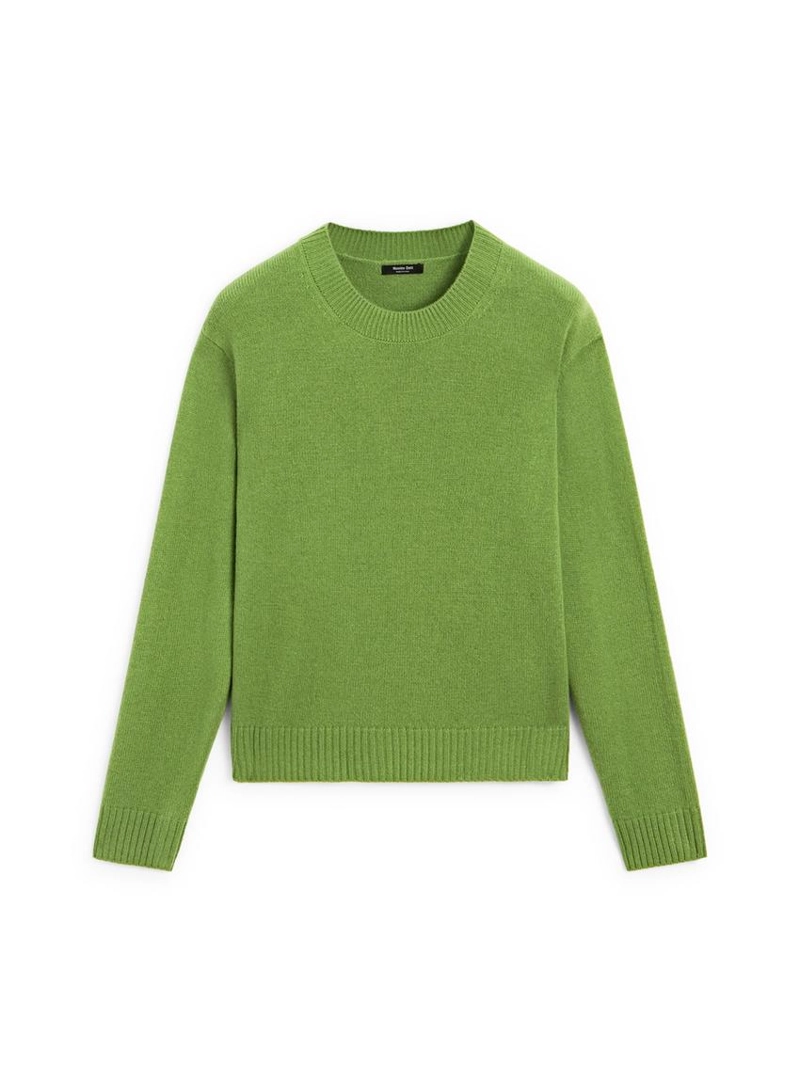 Джемпер из шерстяной смеси с круглым вырезом