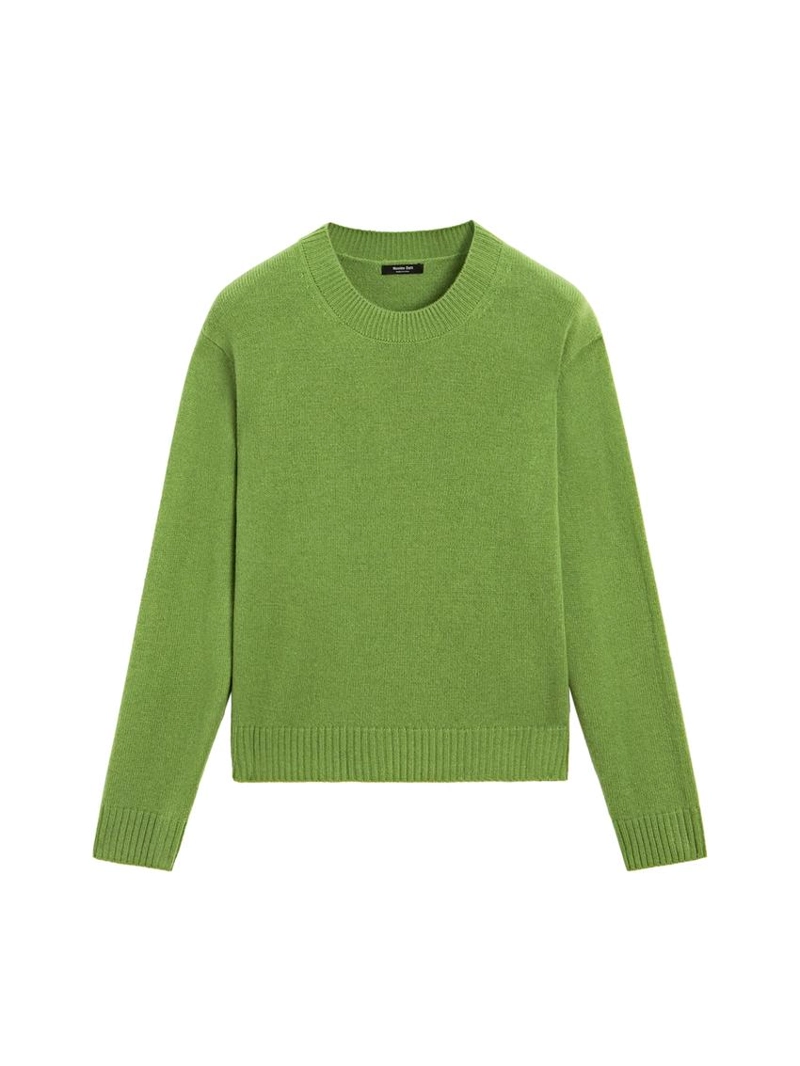 Джемпер из шерстяной смеси с круглым вырезом