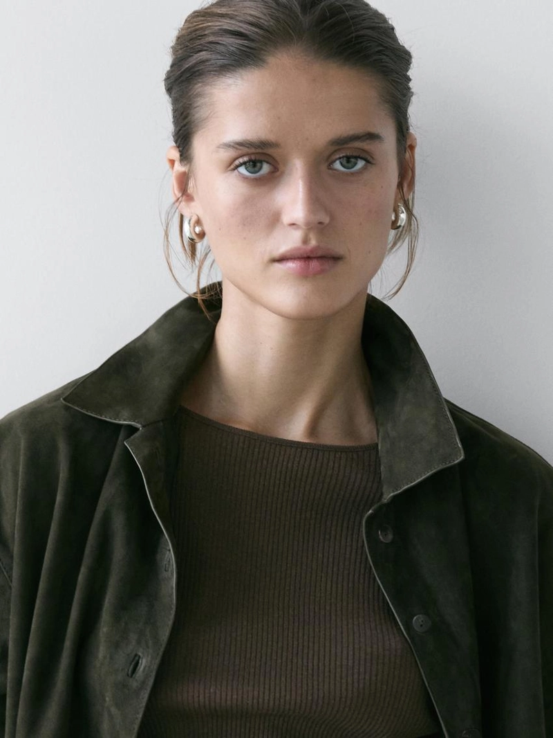 Лонгслив с деталями из ребристого трикотажа