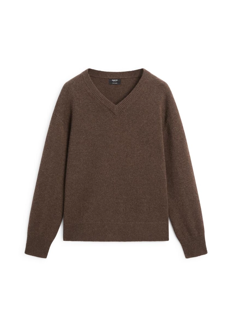 Свитер с v-образным вырезом из 100% кашемира