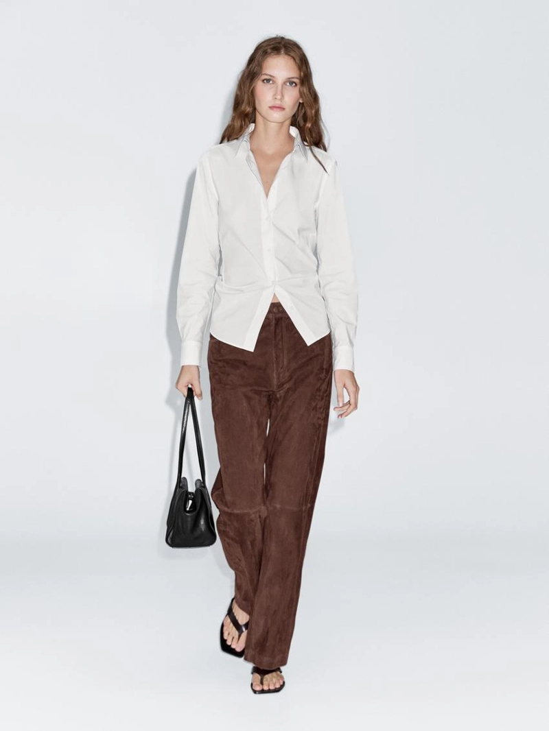 Рубашка из хлопково-синтетической ткани