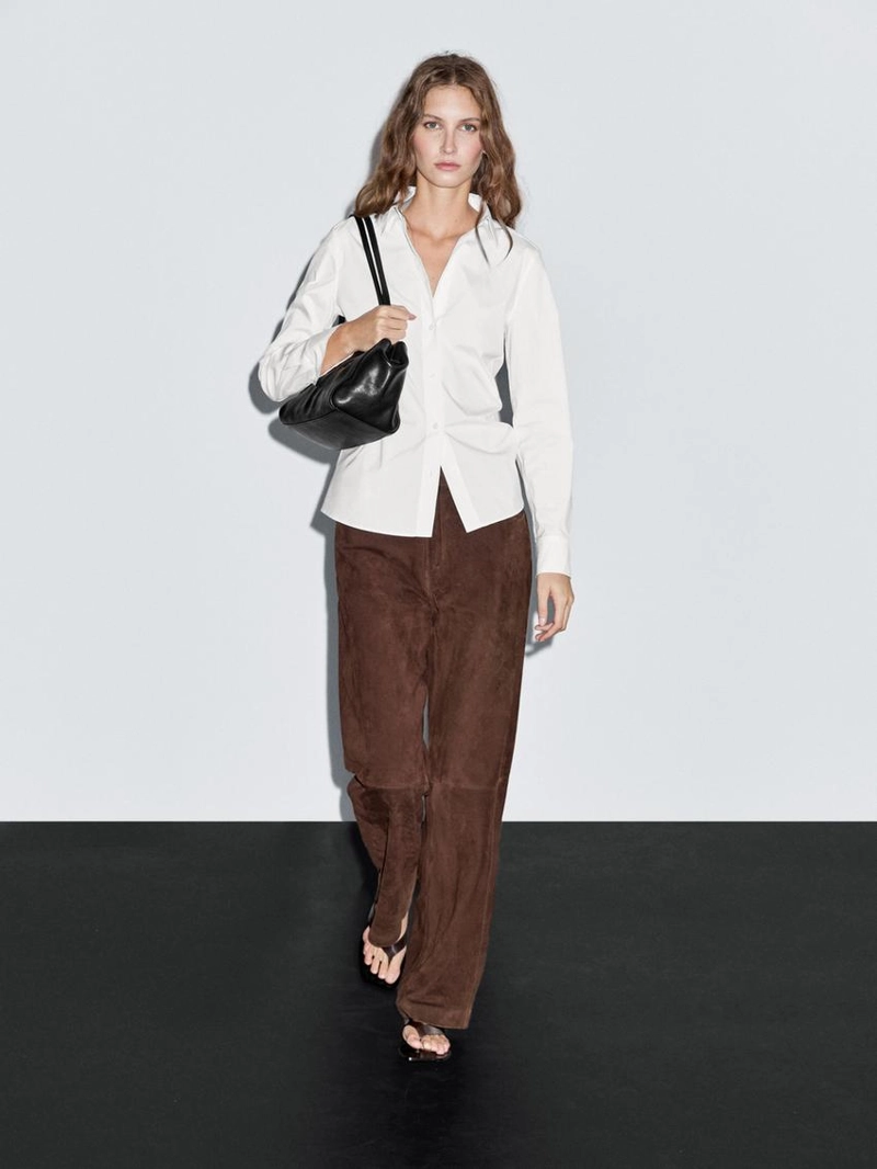 Рубашка из хлопково-синтетической ткани