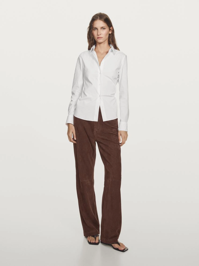 Рубашка из хлопково-синтетической ткани