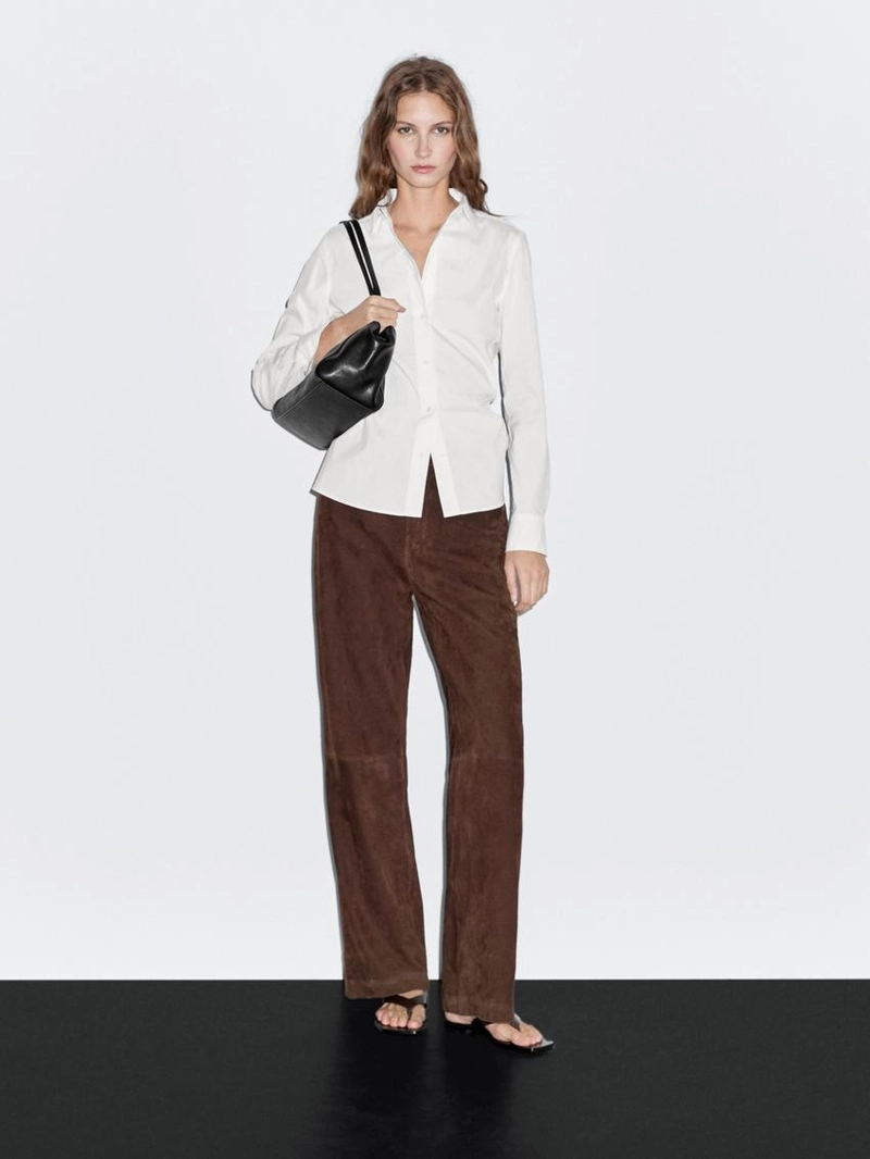 Рубашка из хлопково-синтетической ткани