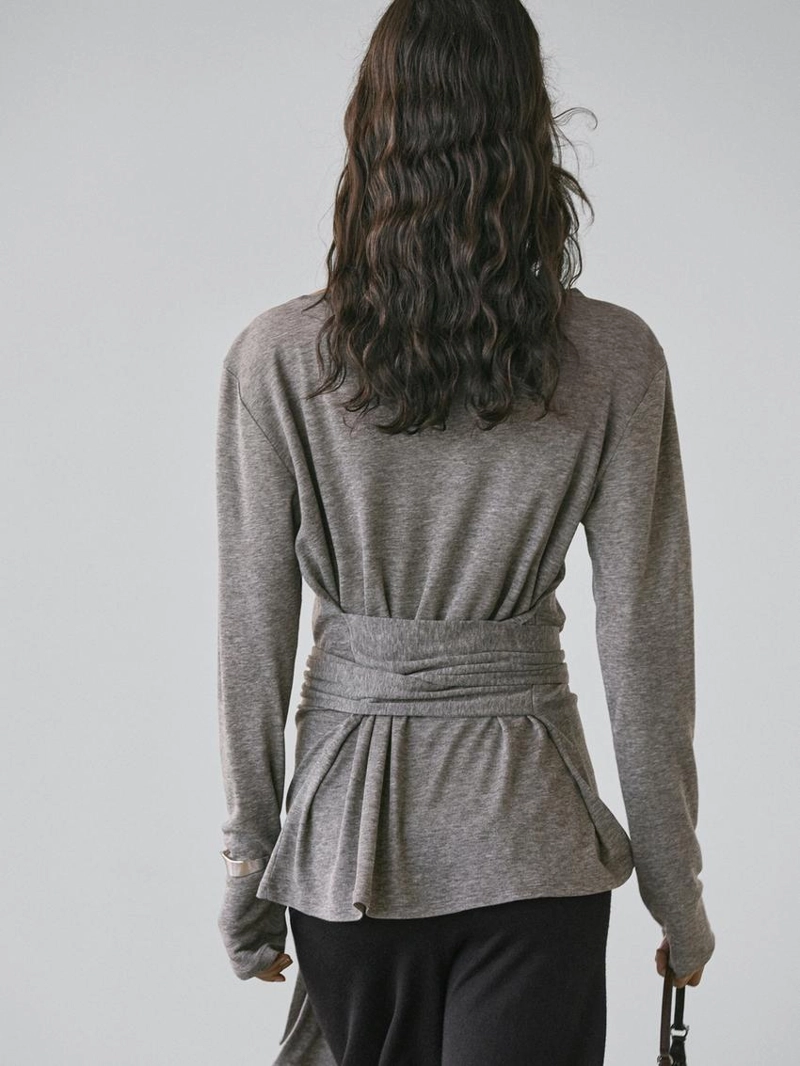 Футболка с деталями банта