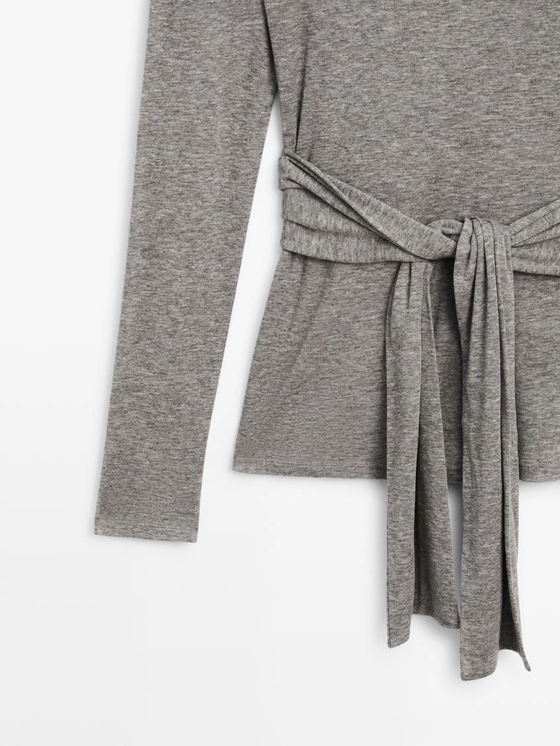 Футболка с деталями банта