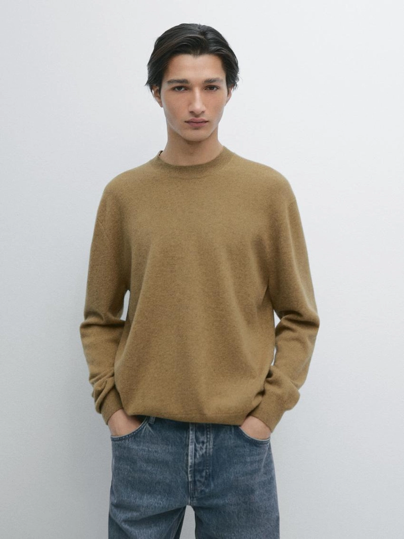 Свитер с круглым вырезом из 100% шерсти