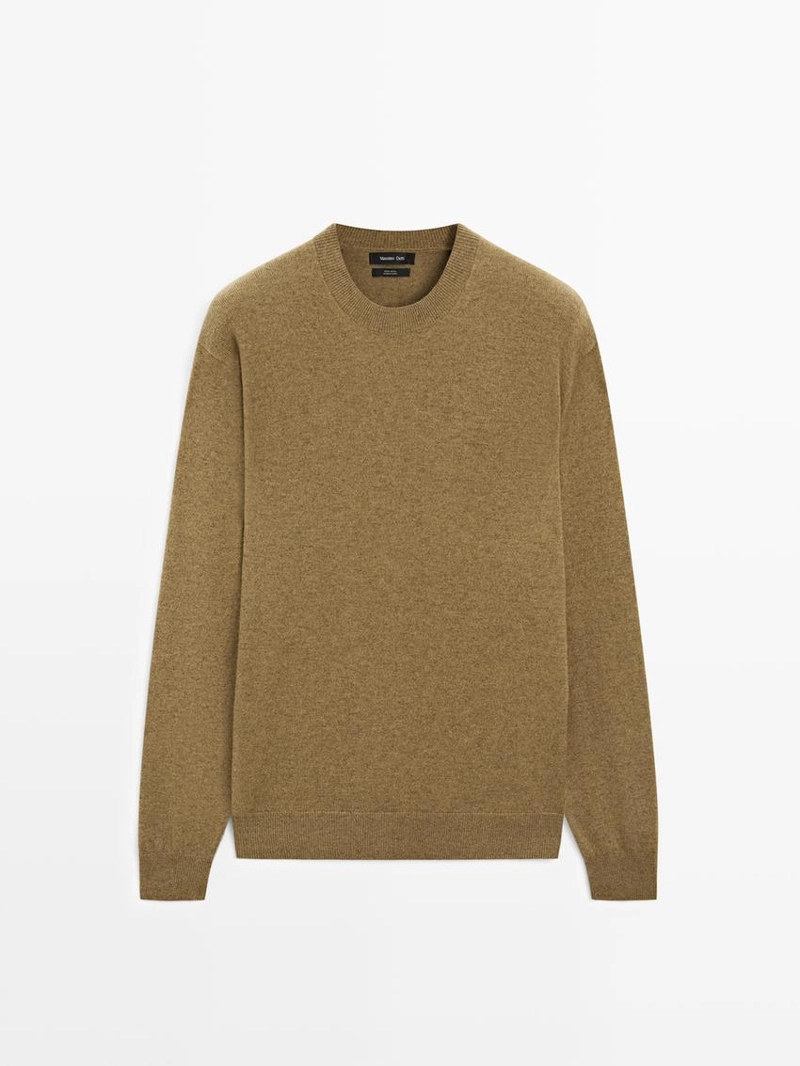 Свитер с круглым вырезом из 100% шерсти