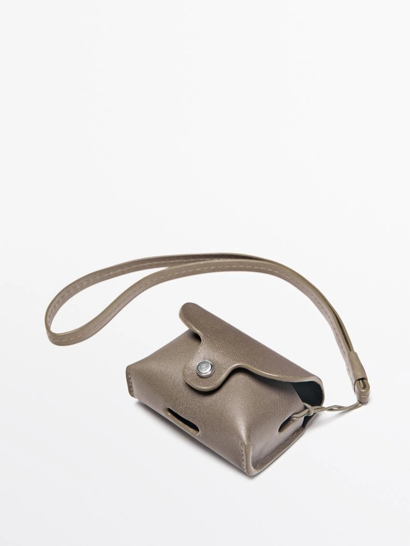 Чехол для airpods из натуральной кожи nappa