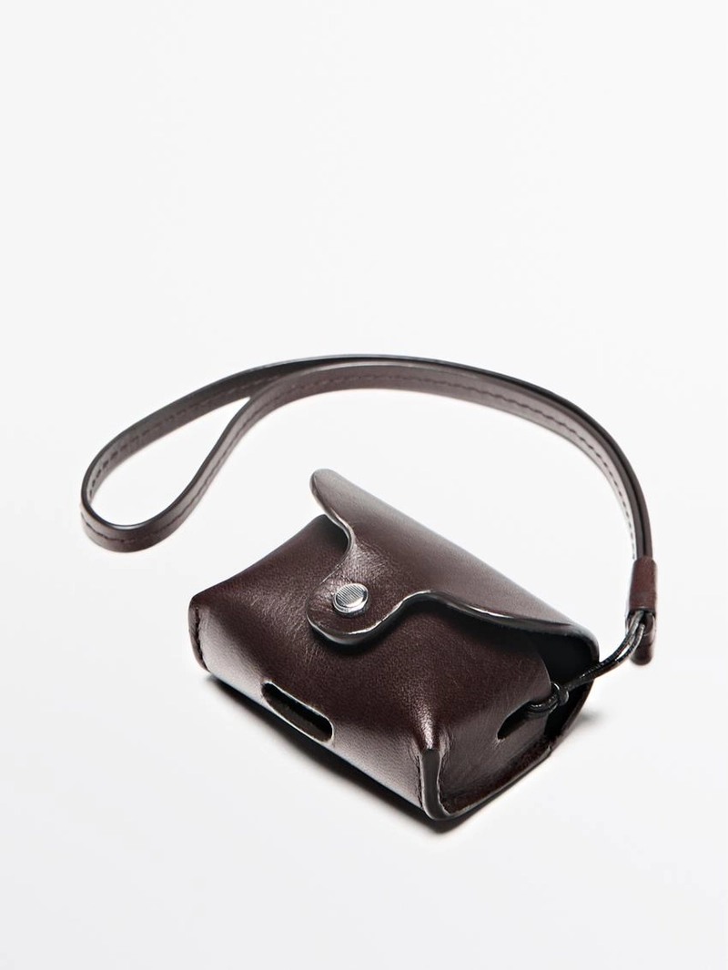 Чехол для airpods из натуральной кожи nappa