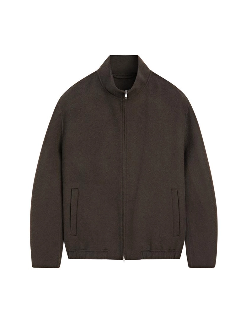 Пиджак из шерстяной смеси с высоким воротником