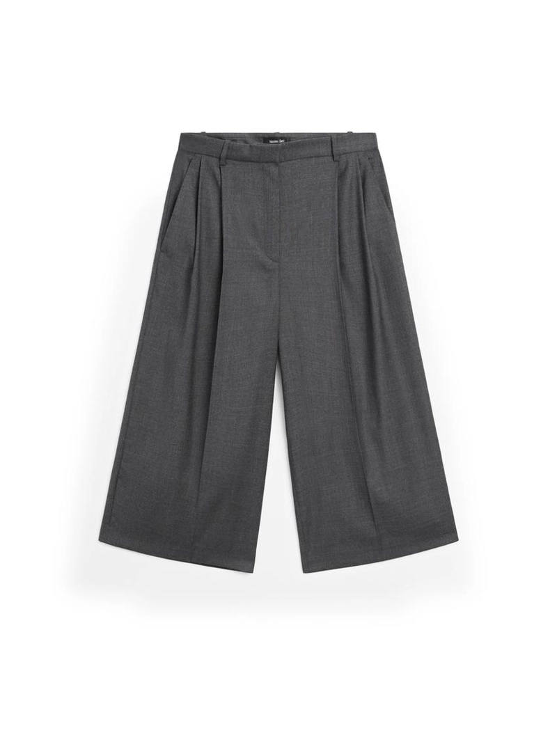 Бермуды из 100% шерсти с длинными дартсами