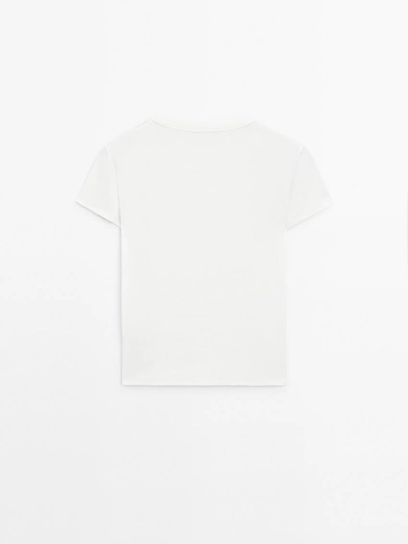 Футболка с коротким рукавом из плотного рубчика