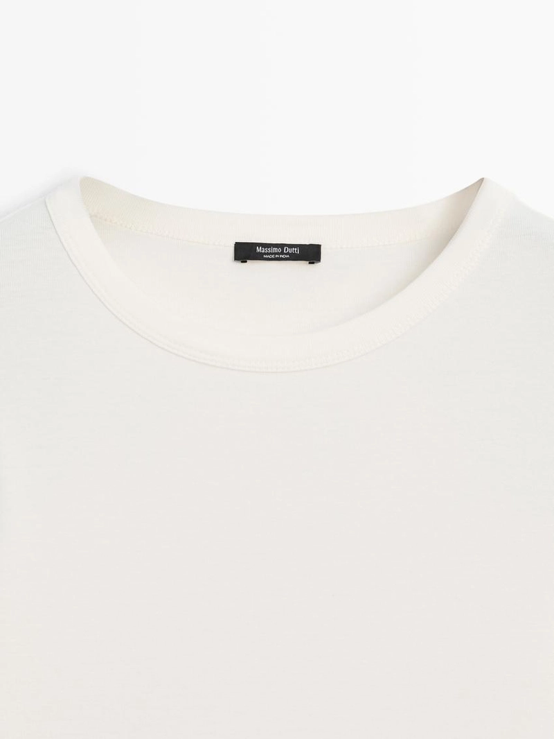 Водолазка с длинным рукавом из меланжевого трикотажа